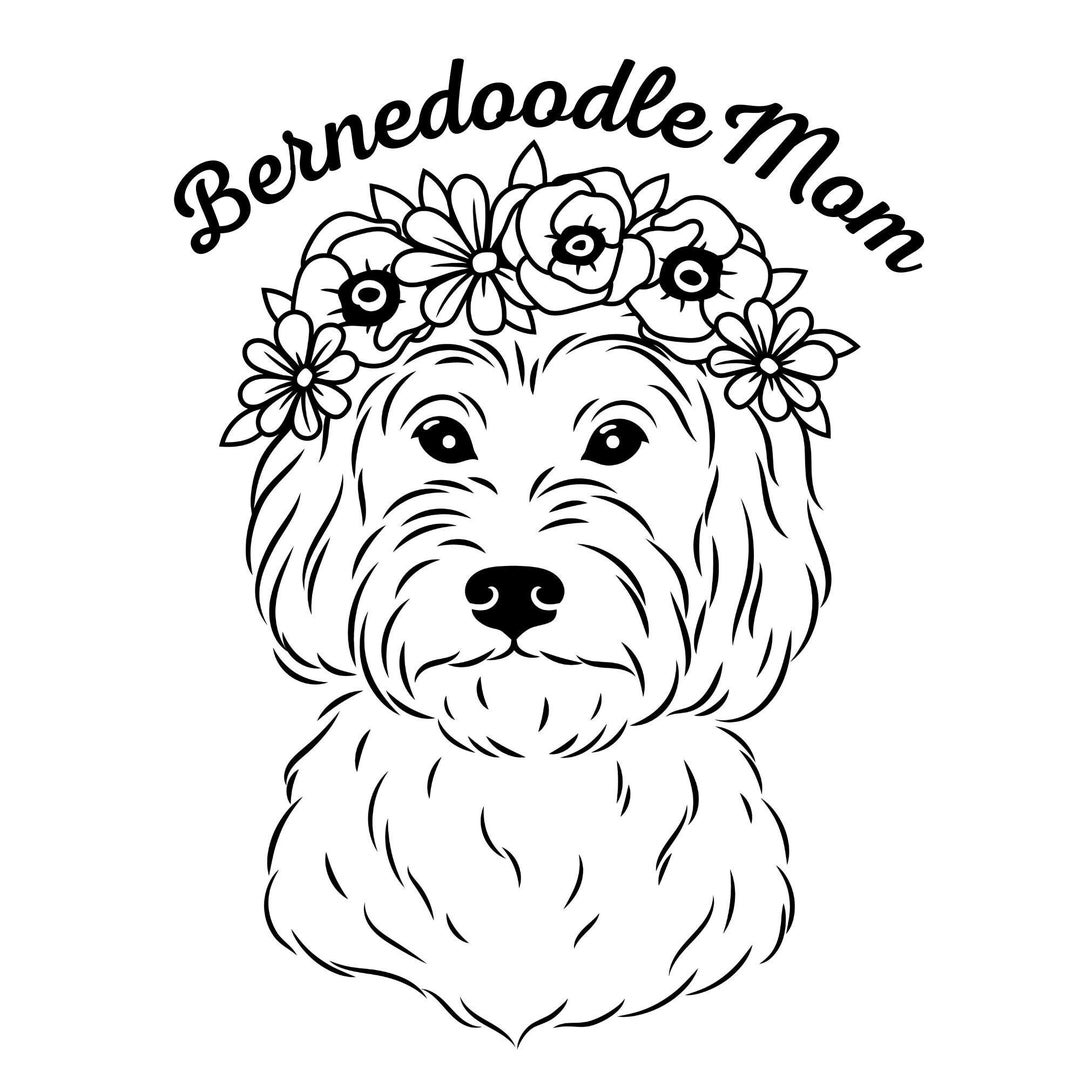 Bernedoodle Mom SVG Etsy