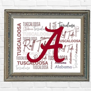 Alabama Roll Tide Tuscaloosa Artwork