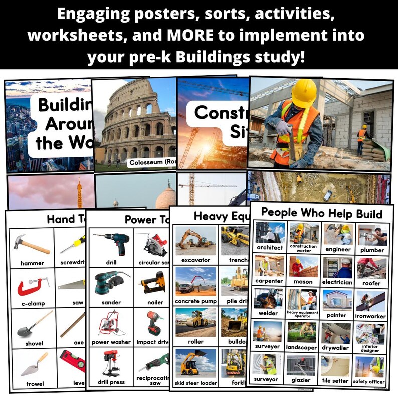Buildings Study Bundle Creative Curriculum - Etsy