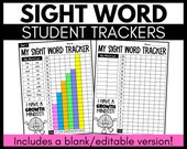 Fry Sight Words Student Tracker 1-300 (Editable Version)