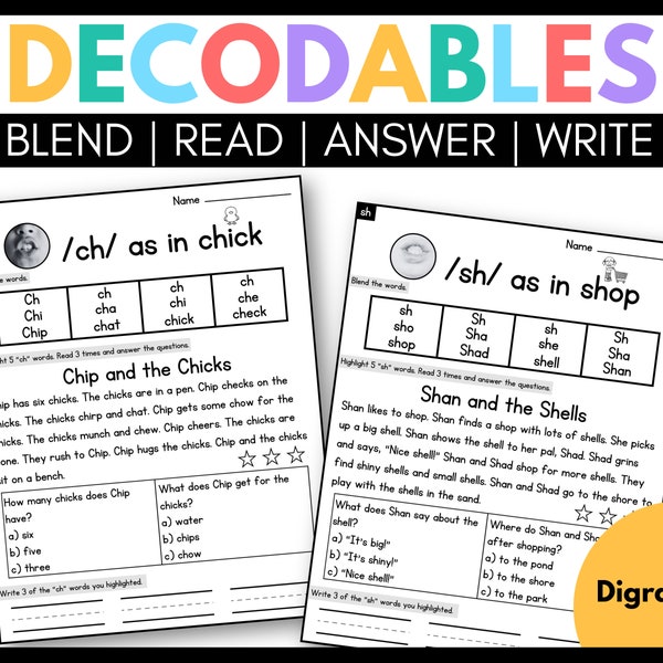Decoded Worksheet Decoder - Etsy