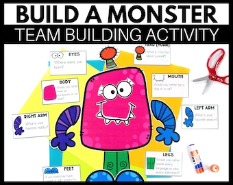 Team-Building-Aktivitäten - Lerne dich kennen Back to School - Build a Monster