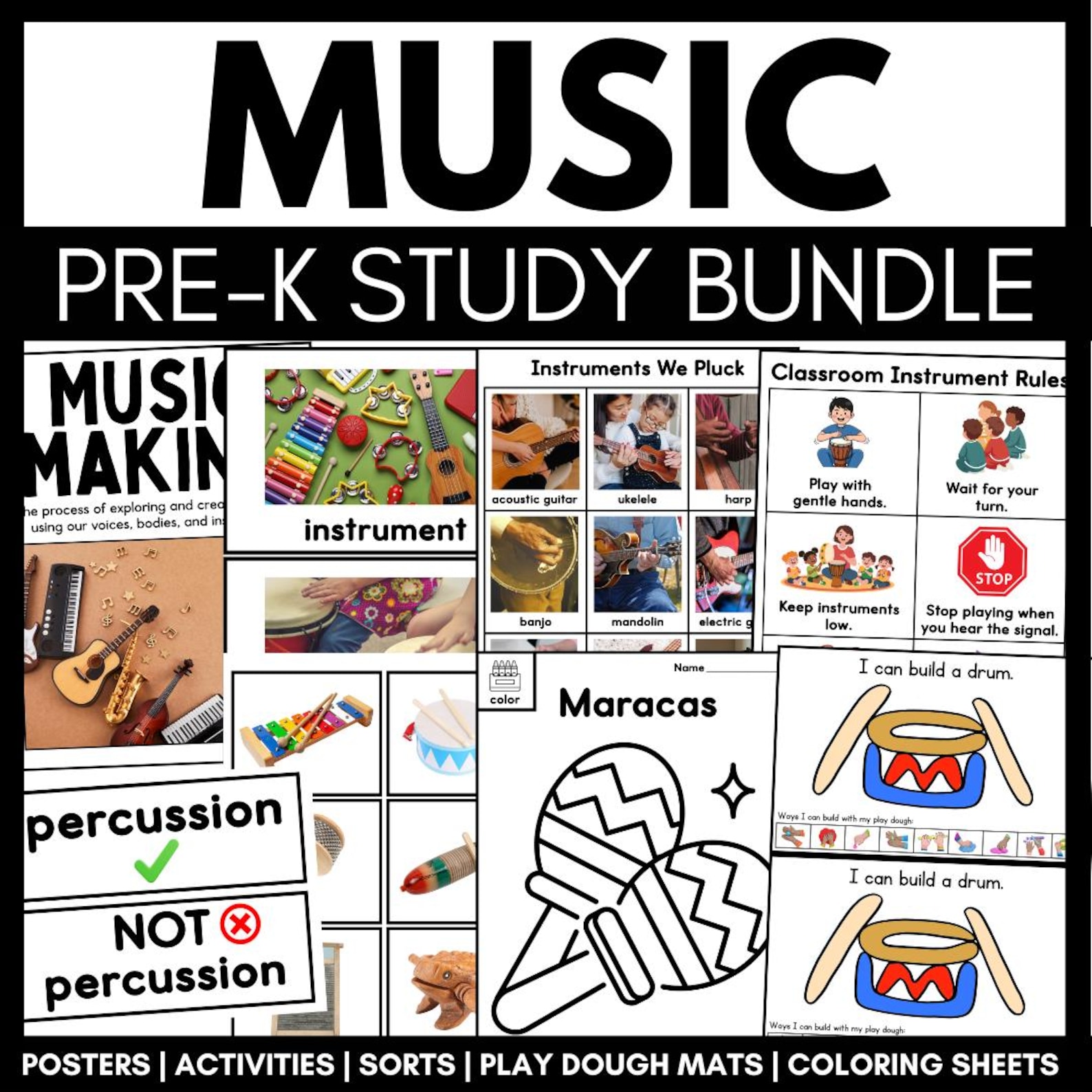 Creative Curriculum® Music Making Study | Pre-k Activities Bundle - Etsy