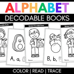 Alfabetsavkodningsbara läsare - Fonikböcker Färglägg Läs & Spåra