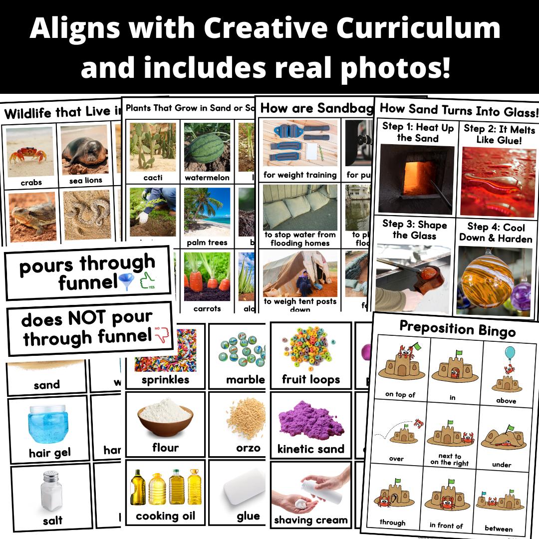 Creative Curriculum Sand Study - Etsy