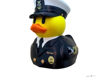 Uniforme da cerimonia da ufficiale di marinaio (grado E-7-E-9) in tela di cotone rigida