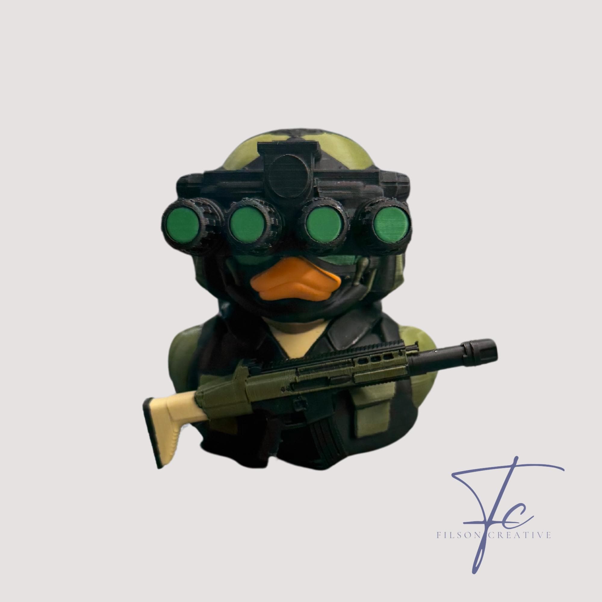 Special Ops Military Jeep Duck: 3D Printed Cruise Duck - 2.5