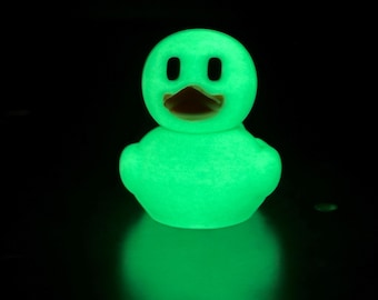Glow in the Dark 3D Printed Duck - 2.5 inches