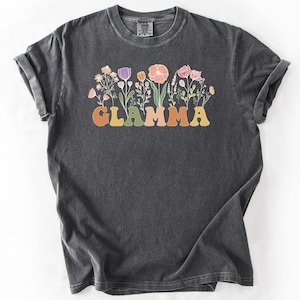 Floral Glamma Shirt for Mother&#39;s Day, Cute, Funny and Glamorous Grandma T-Shirt Gift