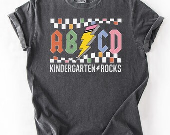 ABCD Kindergarten Teacher T-Shirt, Back to School Outfit