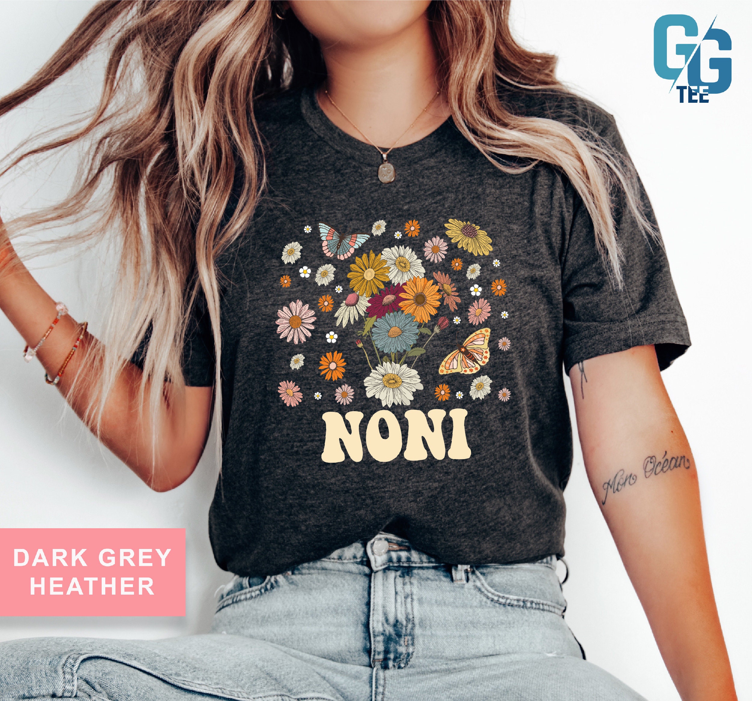 Noni Shirt Mothers Day Gift for Mom Grandma Shirt Pregnancy