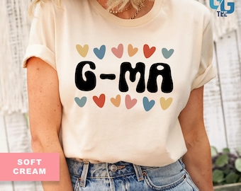 Heart Gma Shirt Mothers Day Gift For Mom Grandma Christmas Ideas For Women Grandmother Tee
