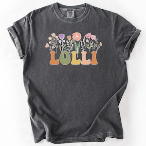 Floral Lolli T-Shirt: Mother&#39;s Day Grandma Tee