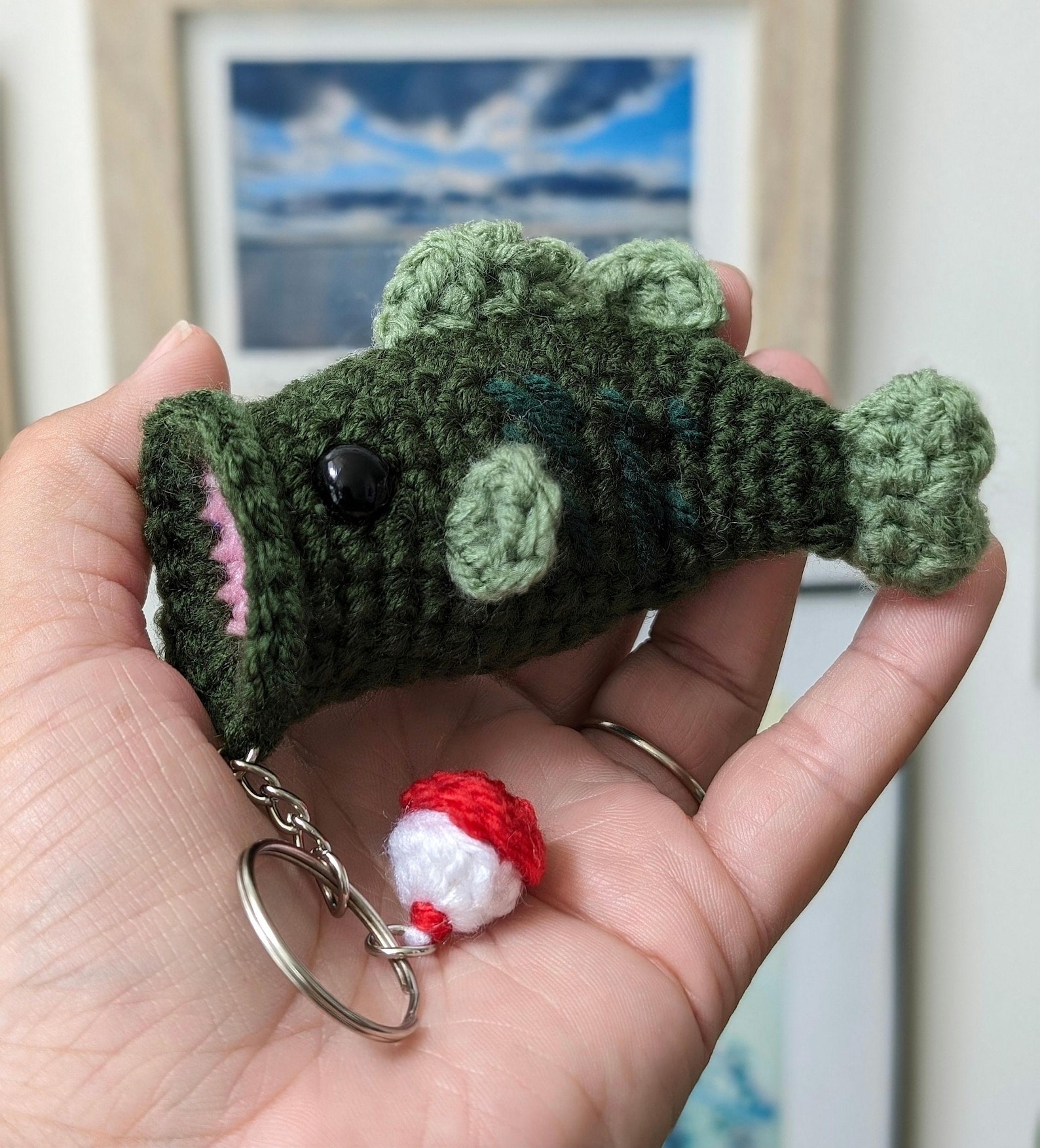 Bass N' Charm Amigurumi Keychain - Etsy
