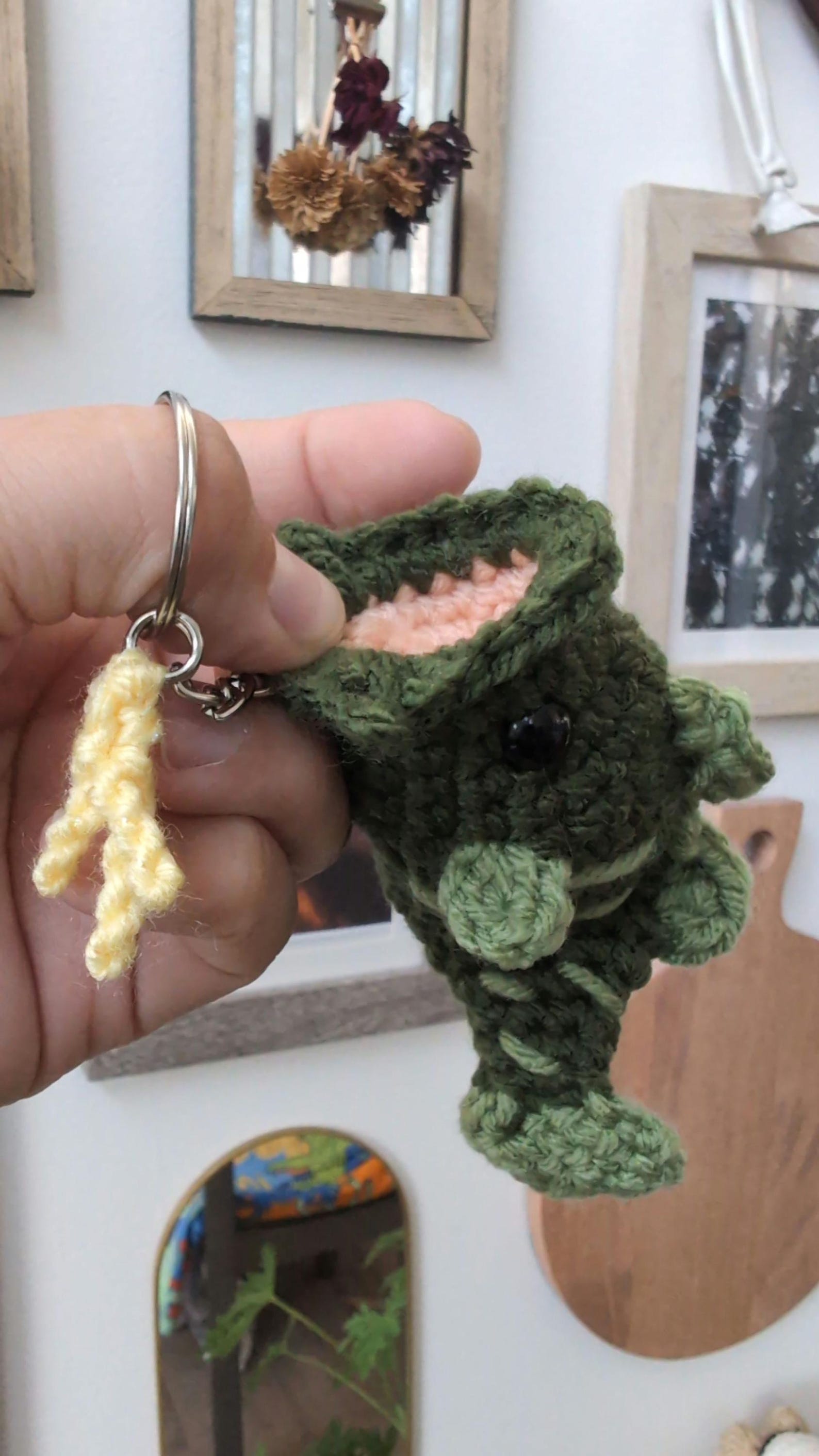 Bass N' Charm Amigurumi Keychain - Etsy