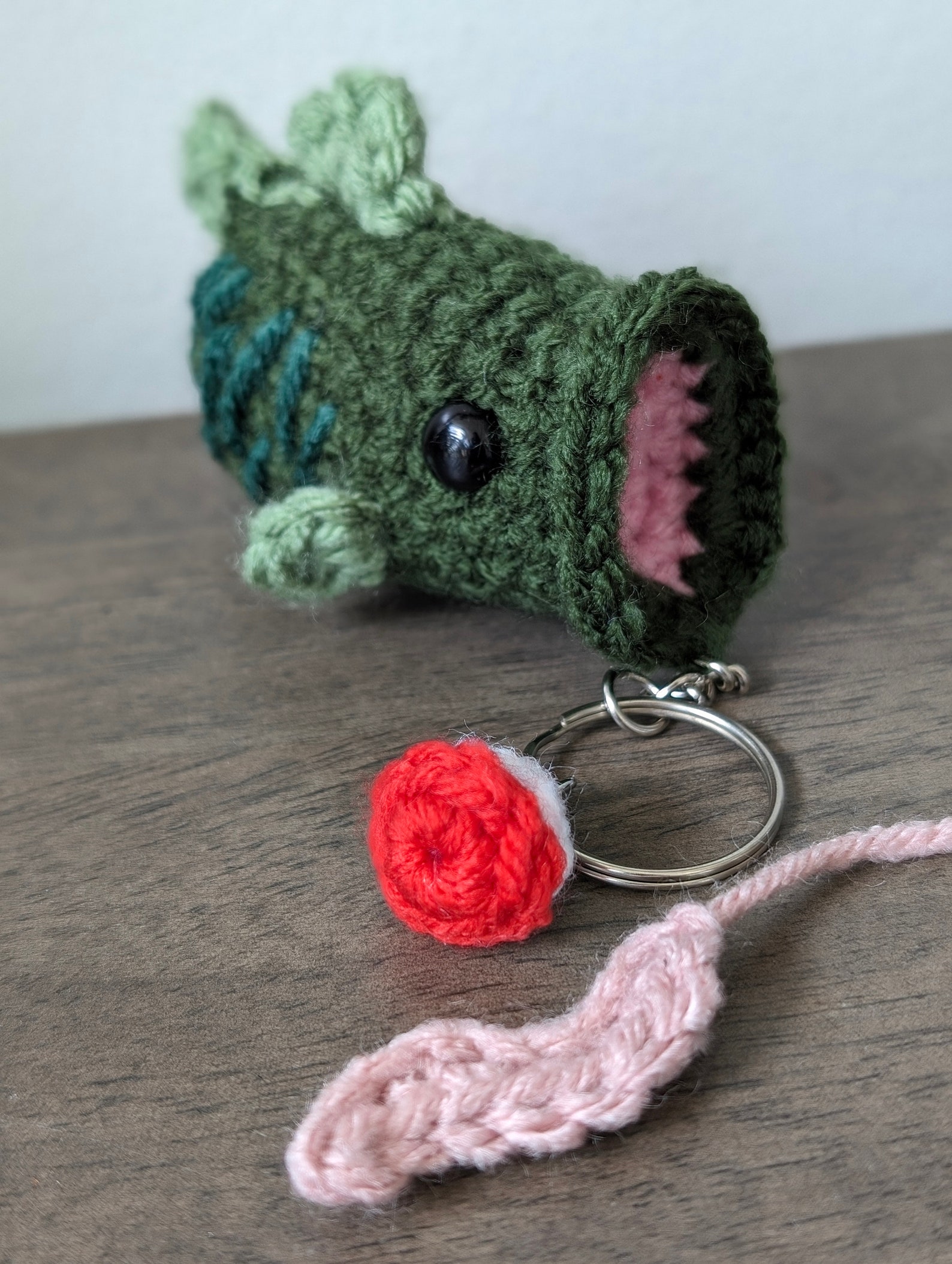 Bass N' Charm Amigurumi Keychain - Etsy