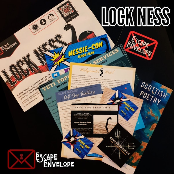 Lock Ness - An Escape Room in an envelope to find the Loch Ness Monster!