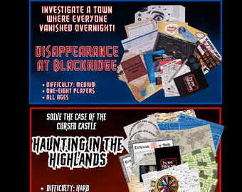 Escape Envelope Double Pack: Scotland Mystery Games (Disappearance, Haunting)
