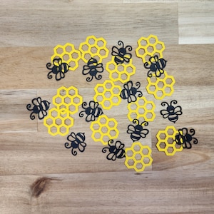 Bee and Honeycomb Confetti