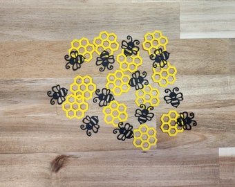 Bee and Honeycomb Confetti
