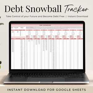 Debt Snowball Spreadsheet, Savings Tracker, Snowball Calculator, Personal Finance, Debt Spreadsheet, Debt Calculator, Beginner Budget, Debt