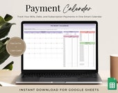 Payment Calendar Spreadsheet, Bill Tracker Google Sheet, Monthly Bill Planner, Bill Tracker, Bill Spreadsheet, Debt Tracker, Subscription