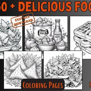 Food and Snack Coloring Pages
