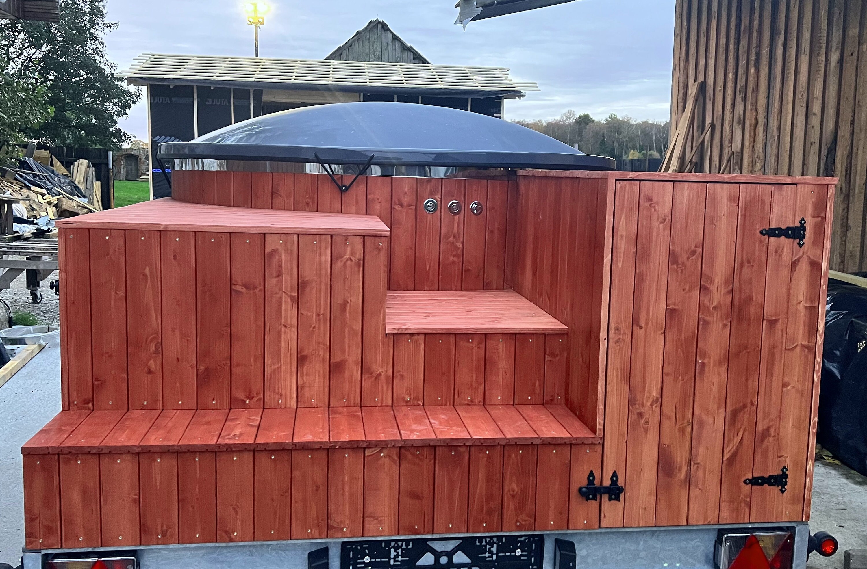 Hot Tub With Wood Burning Stove Fiberglass Hot Tub for Relax Etsy