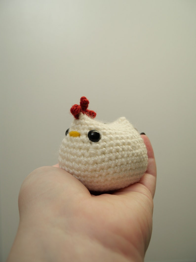 Poulette Anti-stress Peluche au crochet Blanc