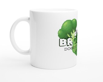 Broccoli Joke Mug - Vegan Pun Coffee Cup - Green Veggie Lover Drinkware - Eco-vriendelijk humoristisch keukengerei