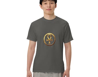 T-shirt unisex pesante tinta in capo