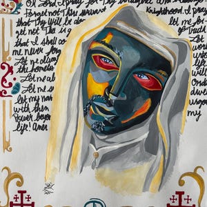King Baldwin Iv of Jerusalem Acrylic painting