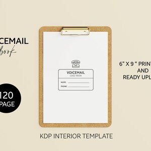 Voicemail log book, Phone Message Log Template , Voicemail notebook, Phone call message log, Voicemail template, Voicemail tracker