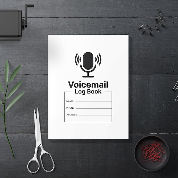 Voicemail Log Template Etsy