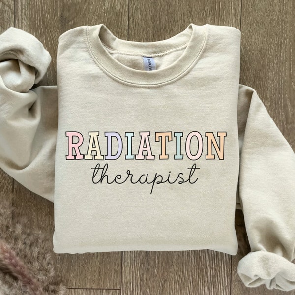 Strahlentherapeut Sweatshirt, Strahlentherapie Onkologie Shirt, Geschenk für Onkologen, süßes Radiologie Tech Graduierung Sweatshirt, Strahlenschutz Shirt