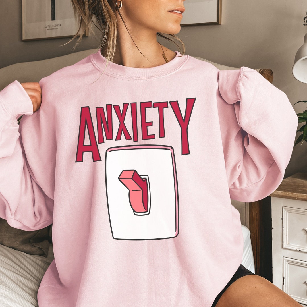 Social Anxiety Sweatshirt, Funny Anxious Shirt, Mental Health Awareness ...