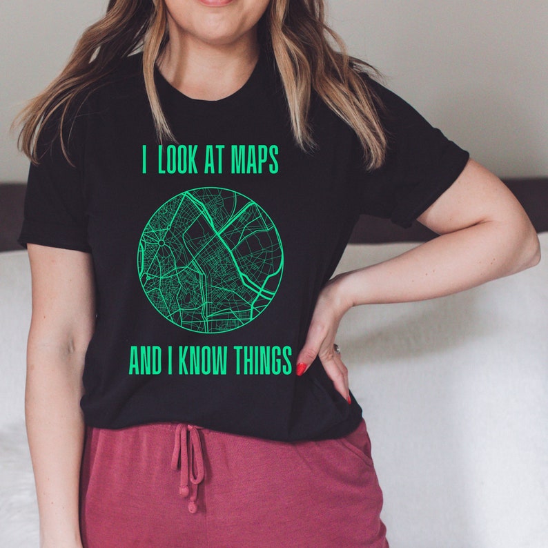 Retro Cartography Shirt, Funny Cartographer Tshirt, Land Surveyor