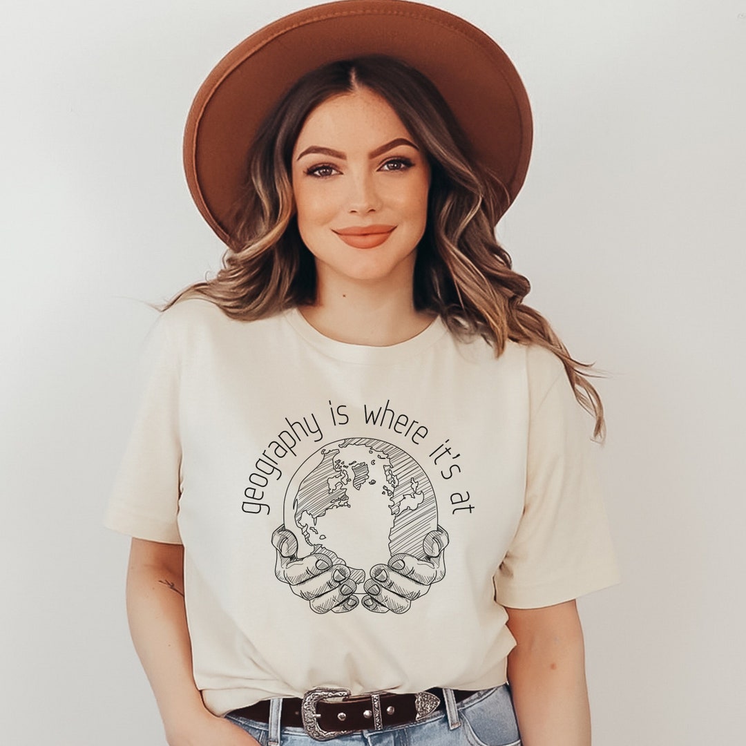 Geography Shirt, World Map Tshirt, Earth Globe Tees, Geo Student