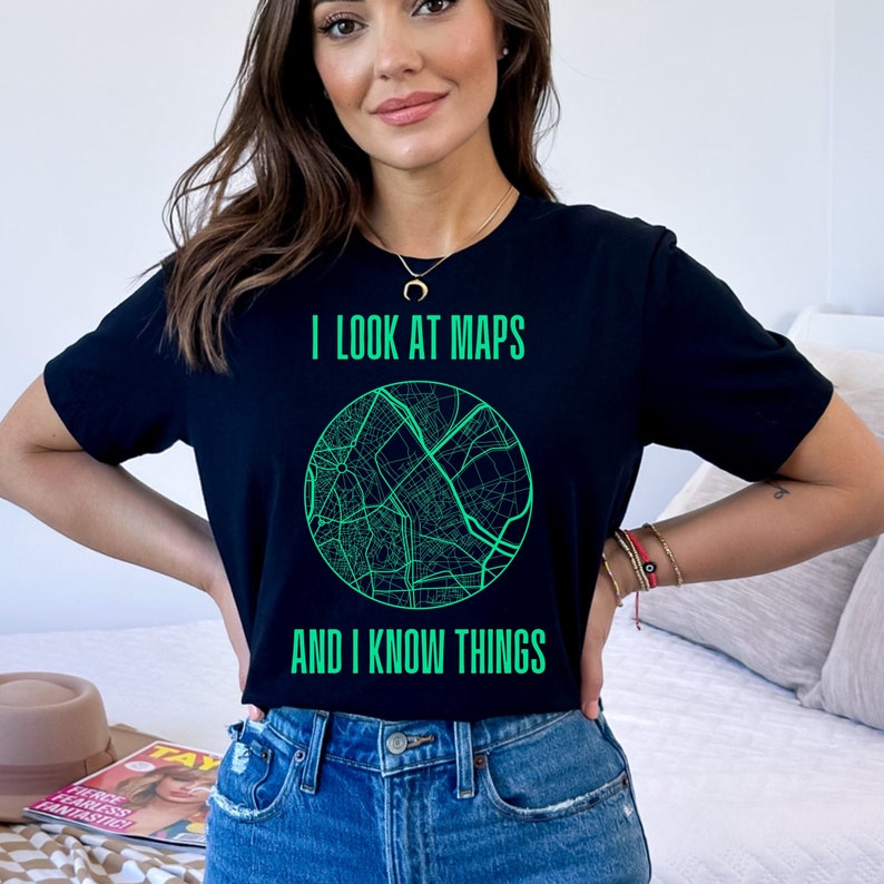 Retro Cartography Shirt, Funny Cartographer Tshirt, Land Surveyor