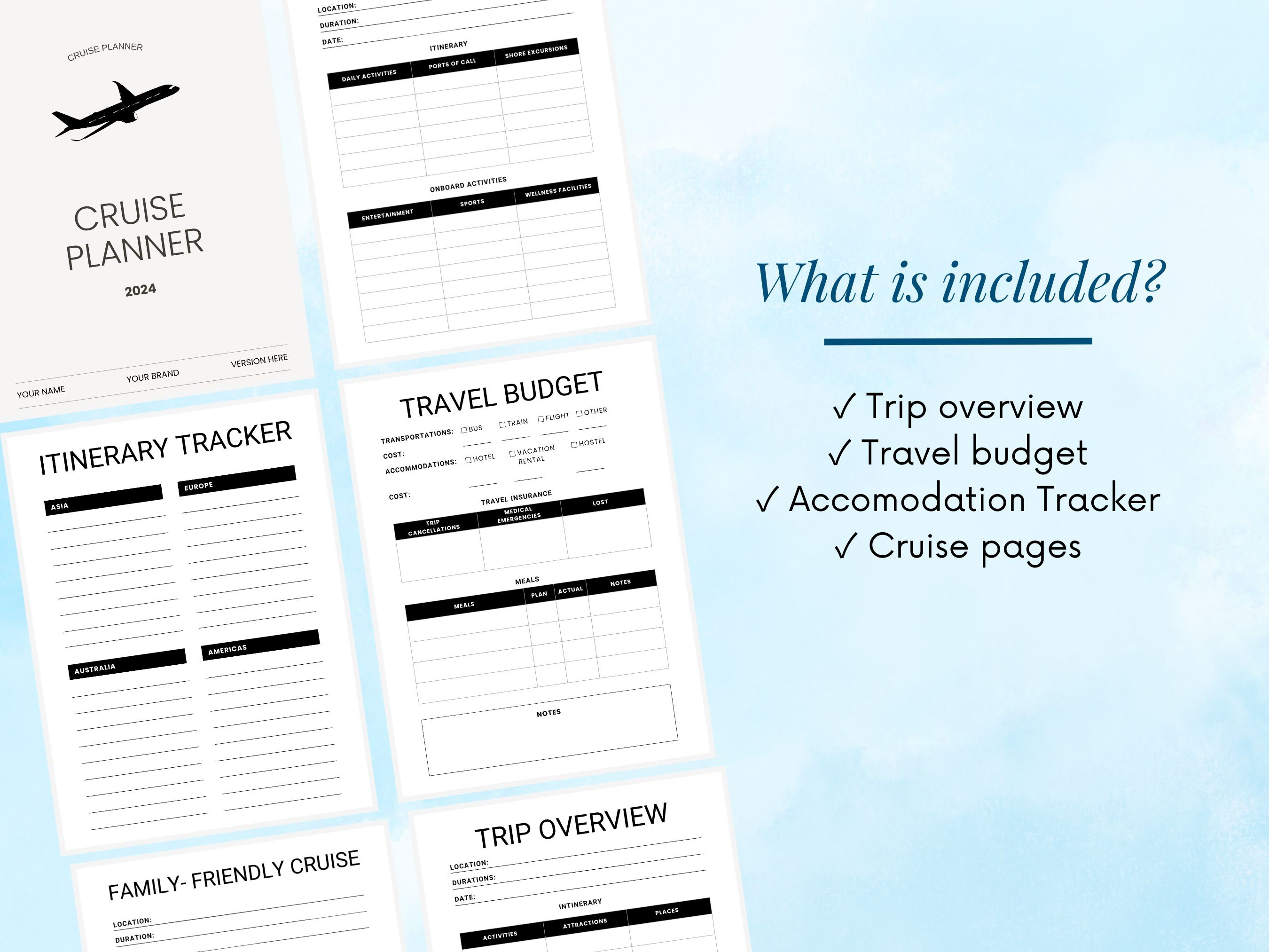 Cruise Trip Planner Template