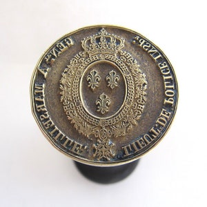 Antique French Silver Wax Seal, Wax Stamp with Presentation Box - Ruby Lane