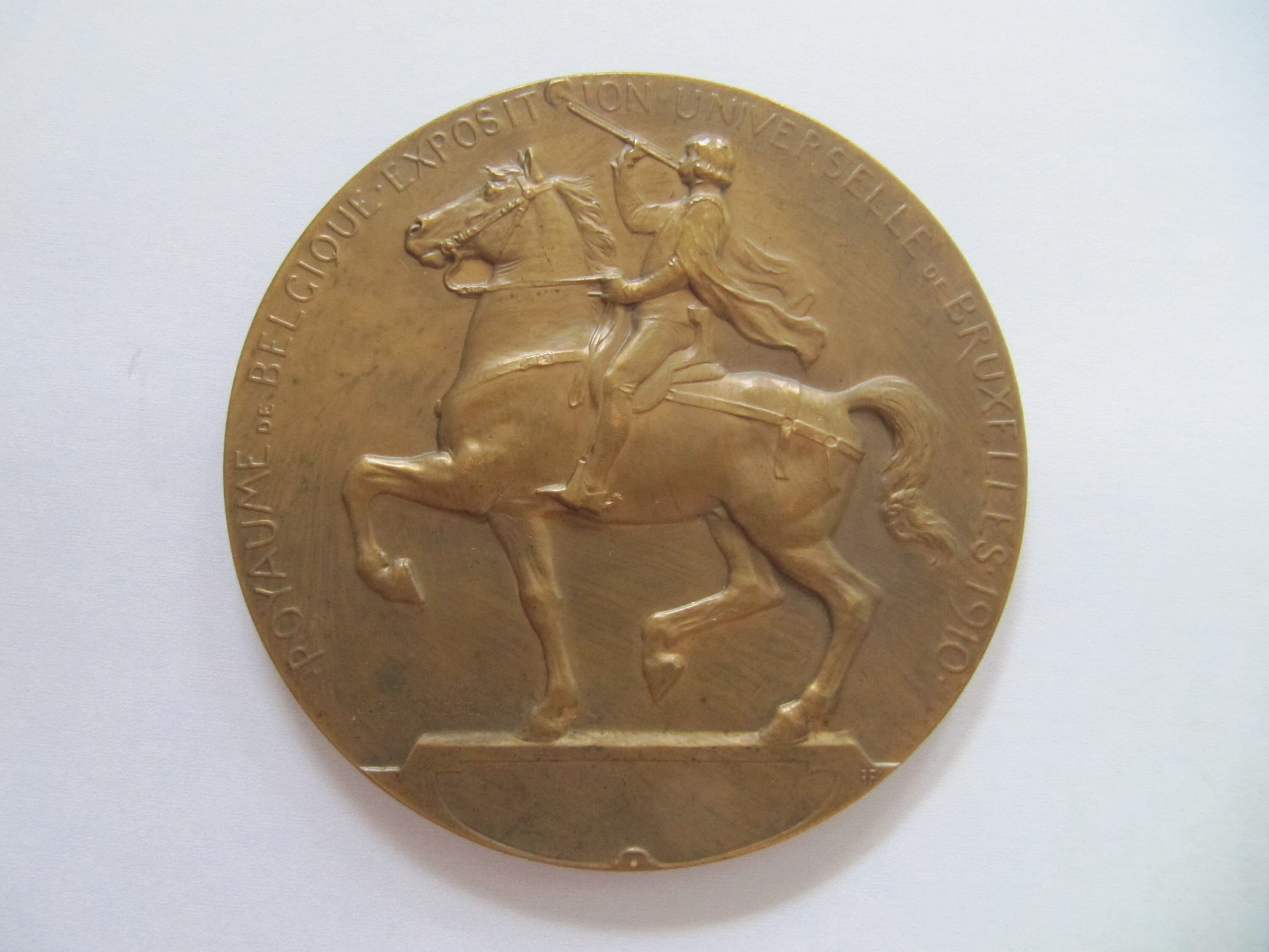 Médaille En Bronze Exposition Universelle Bruxelles 1910 – Royaume De Belgique