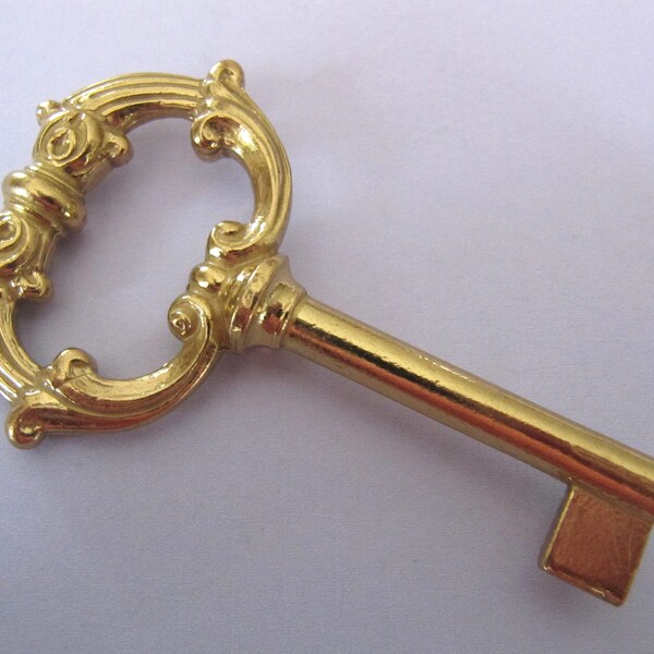 Brass Skeleton Key Etsy
