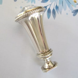 Tampon de cire vintage en argent sterling, Français, poinçonné Minerve française, Tampons de cire de France, Articles de bureau anciens, Sans monogramme
