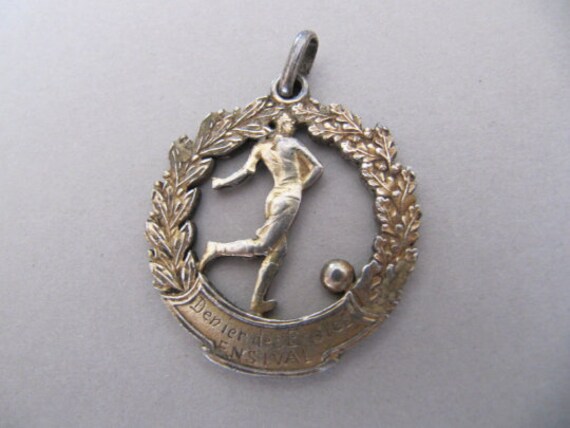 1920s vermeil silver athletic sports medal, Vinta… - image 6