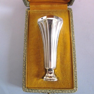 Vintage lakzegelstempel gemaakt in Frankrijk massief zilver in de originele presentatiedoos, art nouveau Franse zegellakzegels begin jaren 1900