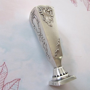 Franse Wax Seal Stamp Charles Murat, 800 Solid Silver Boars Head Hallmark, Antiek tot Vintage voor zegellak, Art Nouveau Empire, Frankrijk