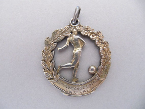 1920s vermeil silver athletic sports medal, Vinta… - image 4