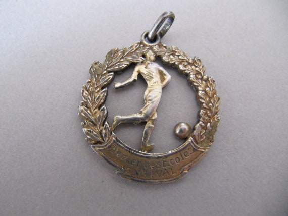 1920s vermeil silver athletic sports medal, Vinta… - image 10