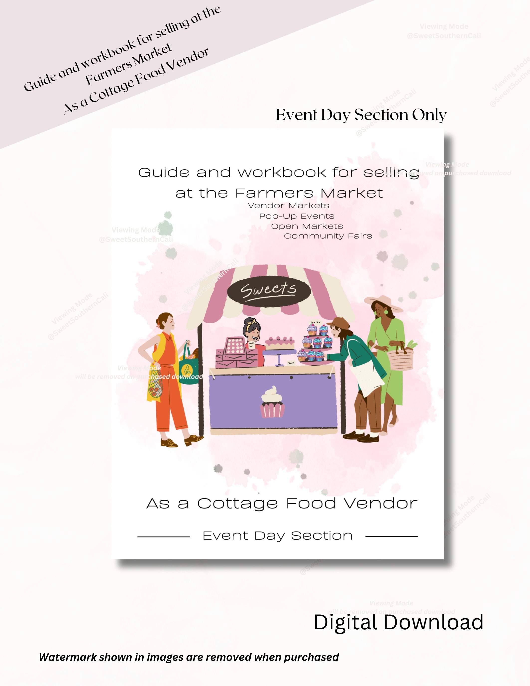 Event day templates and workbook for farmers' markets.